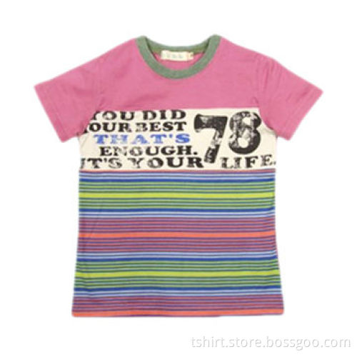100% Cotton Strip Children's T-shirts